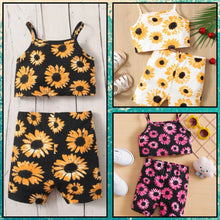 Load image into Gallery viewer, Sunflower cami short outfit