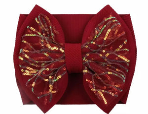 7” double layer sequin headwrap