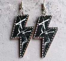 Load image into Gallery viewer, Lightening bolt earrings