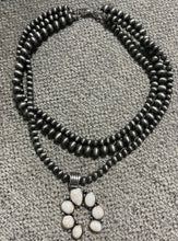 Load image into Gallery viewer, Layered Navajo pearl squash blossom necklace