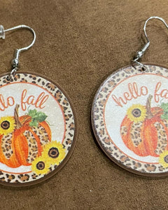 Hello fall earrings