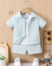 Load image into Gallery viewer, Gingham short outfit