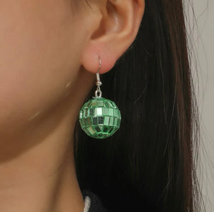 Disco ball earrings