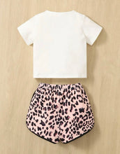 Load image into Gallery viewer, Kid Leopard short outfit