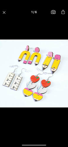 School time earrings