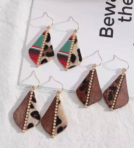 Morocco style split design earrings