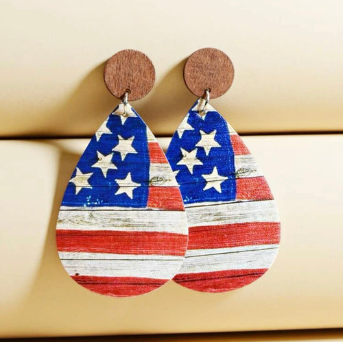 American Flag earrings