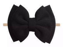 Load image into Gallery viewer, 6” double layer puff bow with nylon headband