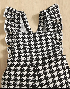 Houndstooth Short Romper