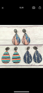 Concho Wooden earrings