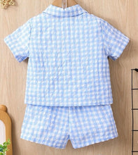 Load image into Gallery viewer, Gingham short outfit