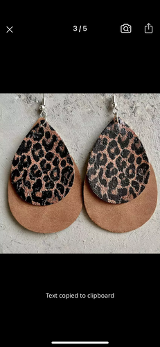 Double teardrop earrings