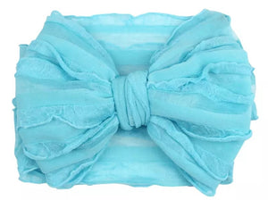 7” cotton lace  headwraps