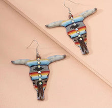 Load image into Gallery viewer, Bull head earrings