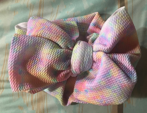 Pastel tie dye headwrap