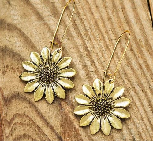 Flower metal  earrings