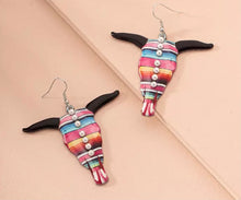 Load image into Gallery viewer, Bull head earrings