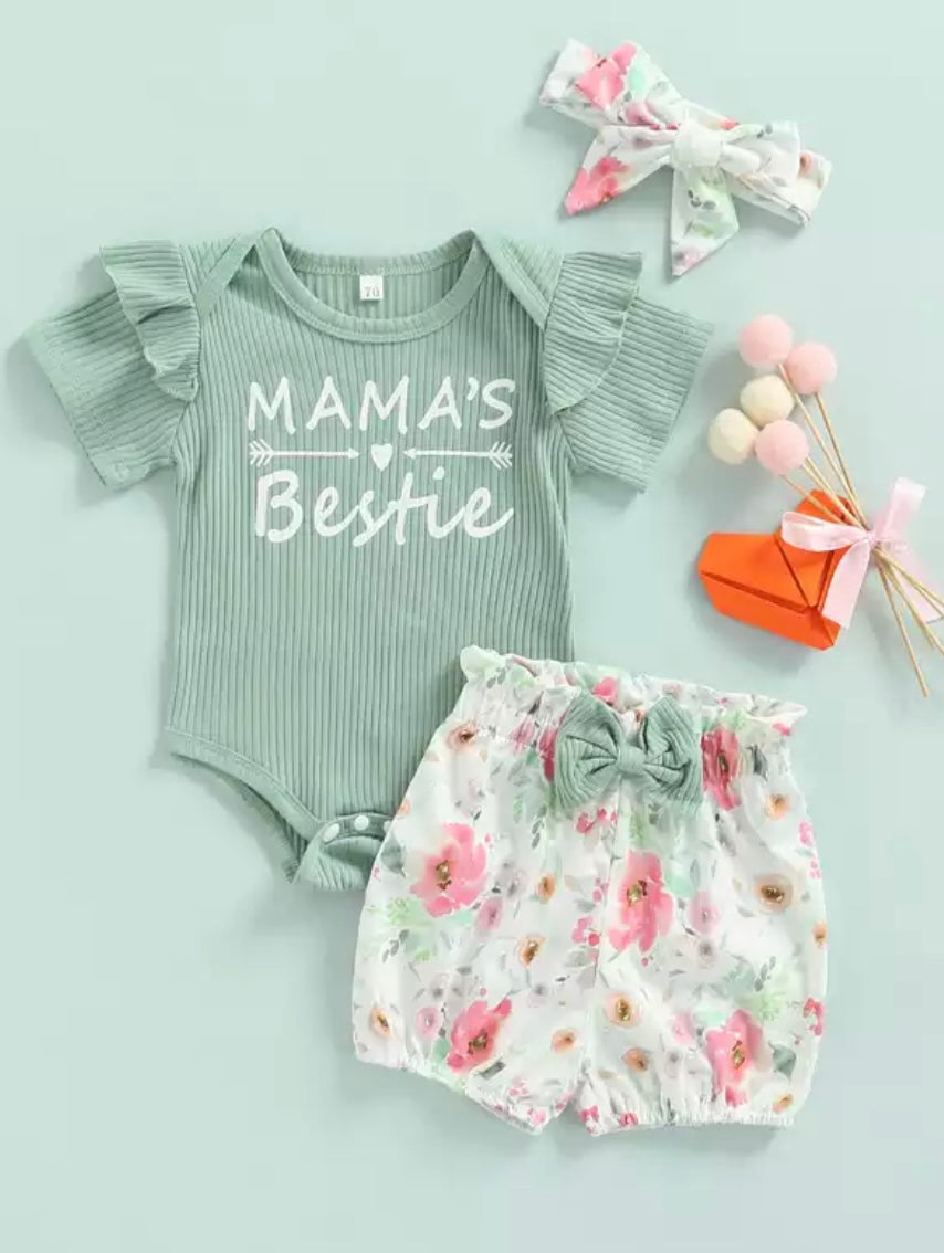 3 pc Mama’s Bestie outfit