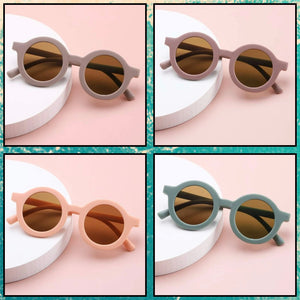 Round style kid sunglasses