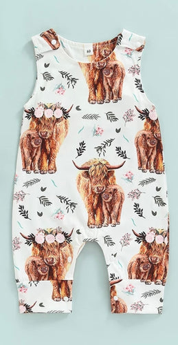 Highland Cow Romper