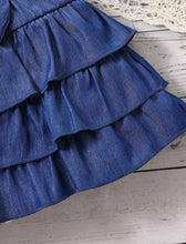 Load image into Gallery viewer, Puff sleeve/ruffled skirt outfit