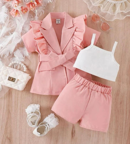 3 pc. Jacket/Short set