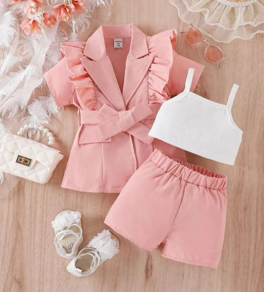 3 pc. Jacket/Short set