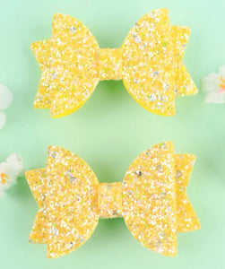 3” sequin bows