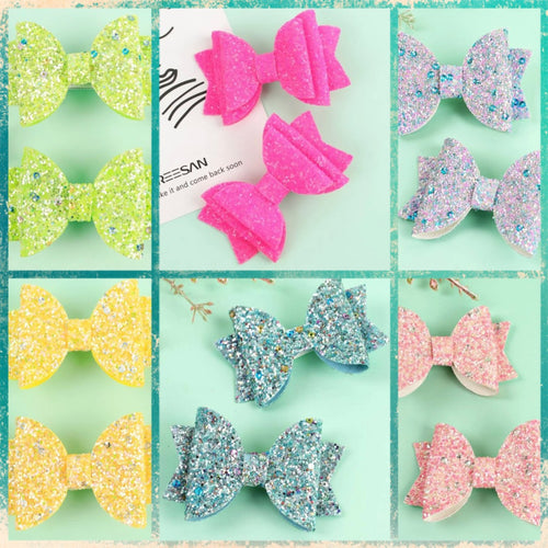 3” sequin bows