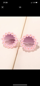 Pink Flower kid sunglasses