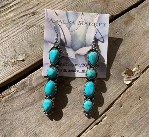 Turquoise drop earrings