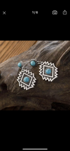 Load image into Gallery viewer, Aztec design earrings