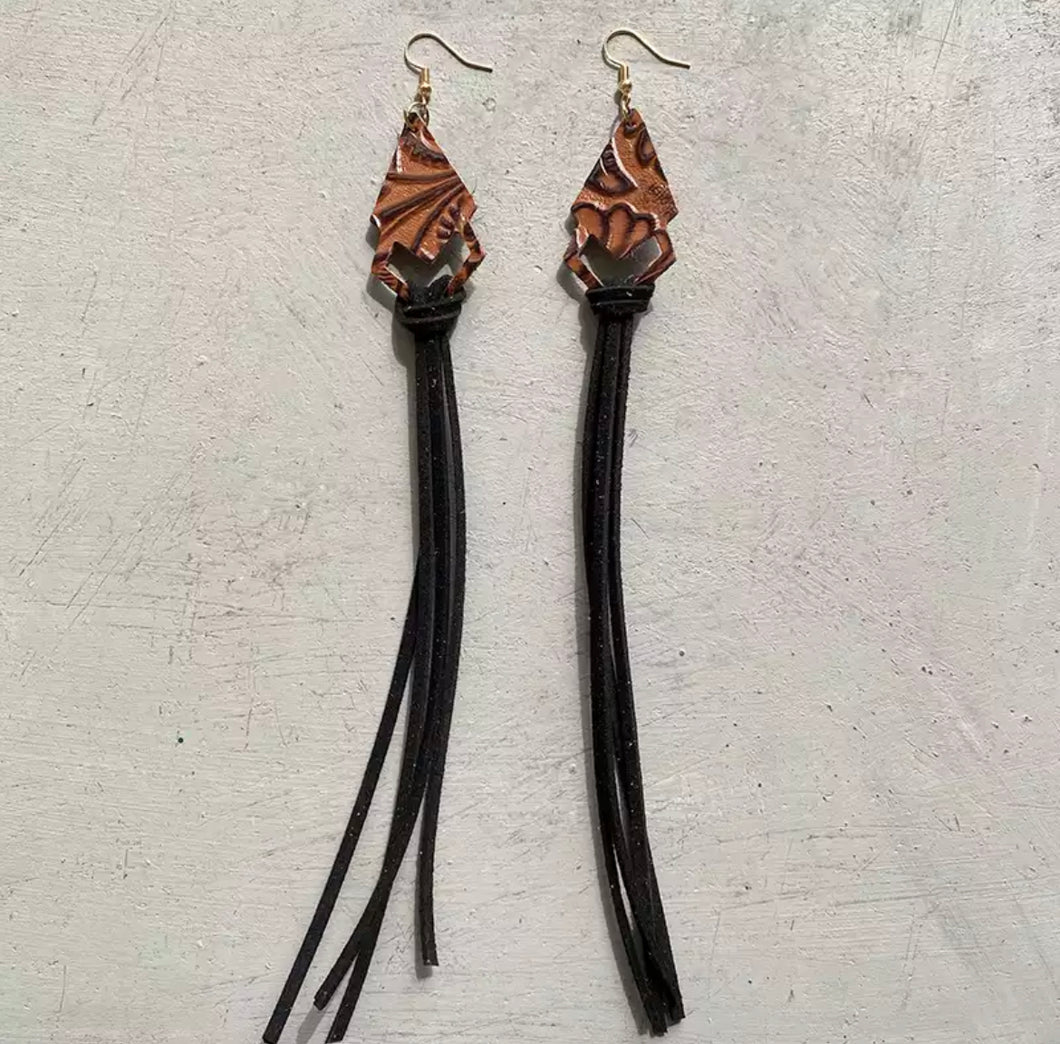 Long tassel earrings