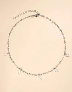 Lightening charm necklace