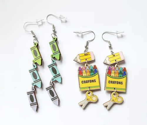 School earrings