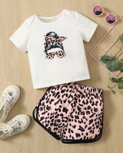 Load image into Gallery viewer, Kid Leopard short outfit