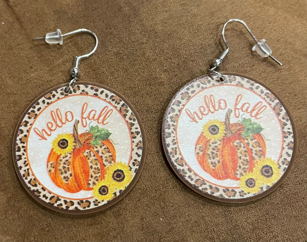 Hello fall earrings