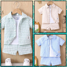 Load image into Gallery viewer, Gingham short outfit