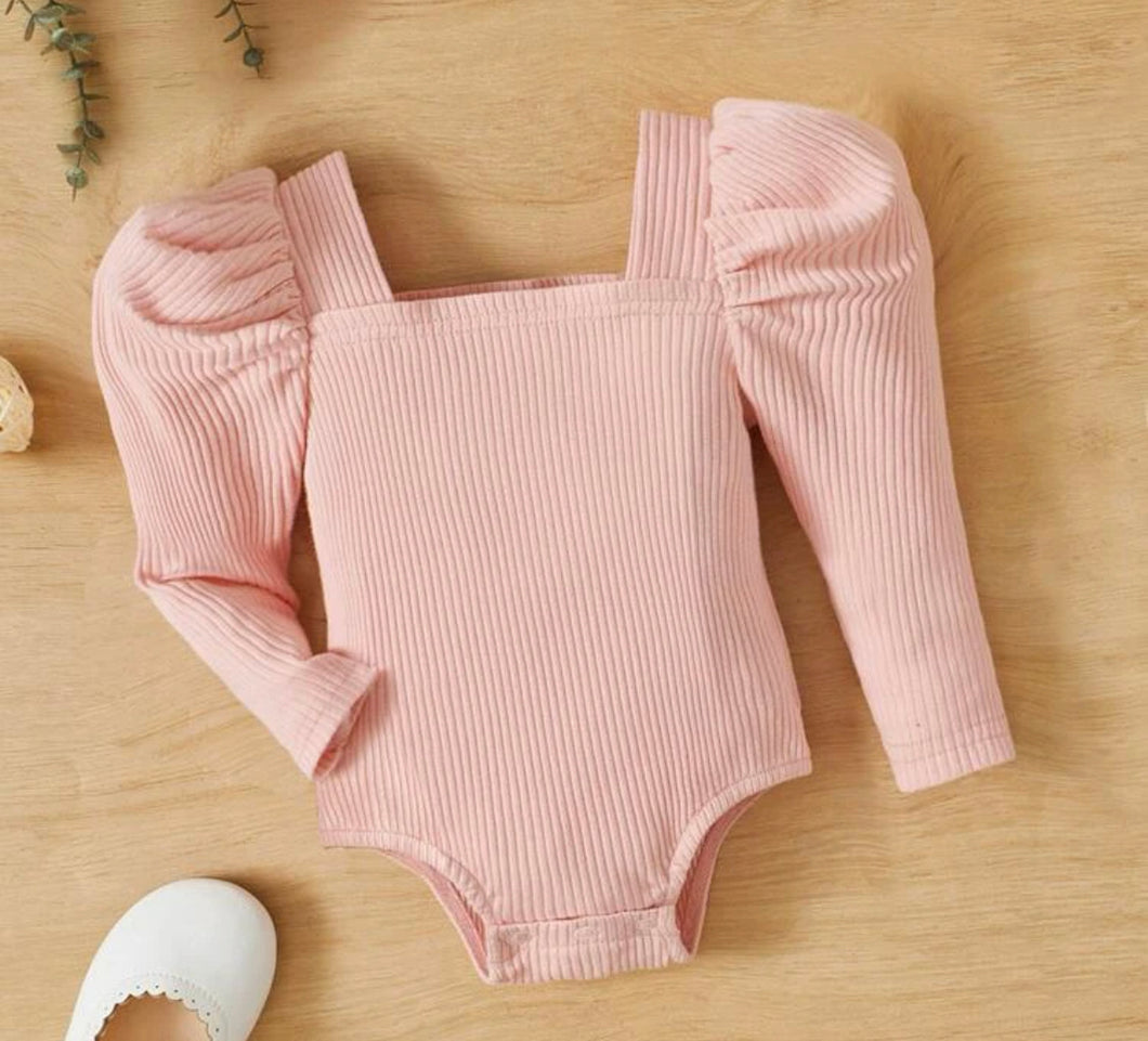 Puff sleeve bodysuit