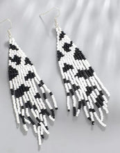 Load image into Gallery viewer, Long beaded earrings