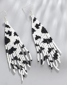 Long beaded earrings