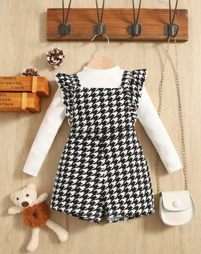 Houndstooth Short Romper