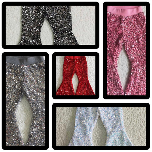 Sequin flare pants