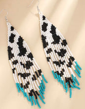 Load image into Gallery viewer, Long beaded earrings