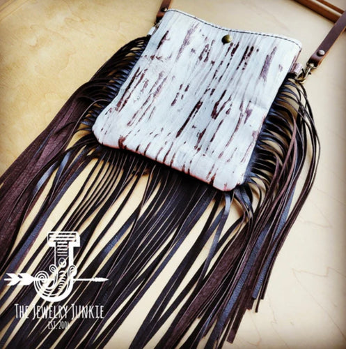 Chateau Leather full fringe crossbody purse