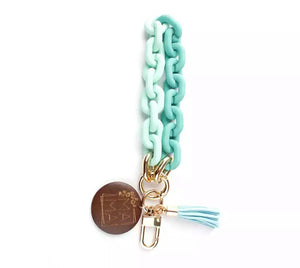 Mama charm chain key wristlet