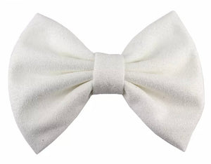 Suede bows