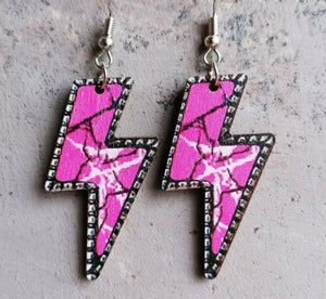 Lightening bolt earrings