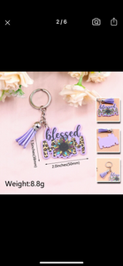 Blessed Mama Keychains