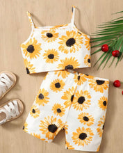 Load image into Gallery viewer, Sunflower cami short outfit